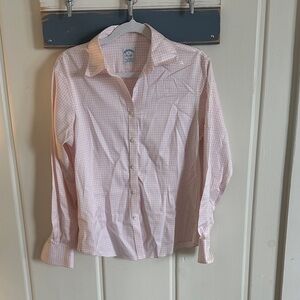 Women’s Pink Brooks Brothers Checkered Shirt